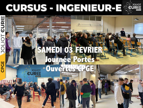 PORTES OUVERTES CPGE 3 FEVRIER 2024 | Lycée Joliot Curie